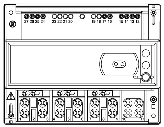 Клеммы RS-485 счётчика Энергомера CE301 R33