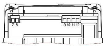Клеммы RS-485 счётчика Энергомера CE208 исполнение S7