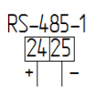 Клеммы RS-485 счётчика КВАНТ ST 2000-12