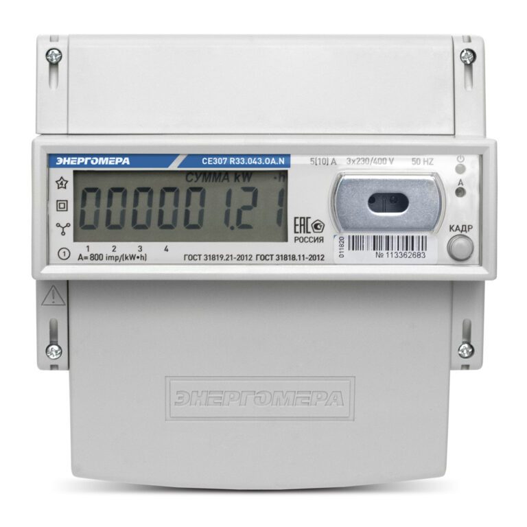 Счётчик Энергомера CE307 R33