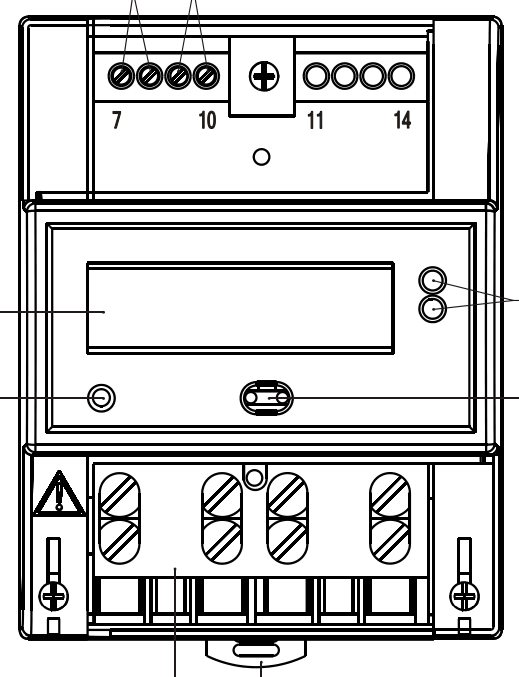 Клеммы RS-485 Энергомера CE102 R5